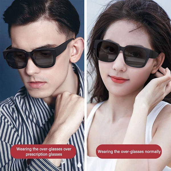 Körning Ridning Passar Över Glasögon Solglasögon Polariserade Omslutande Fyrkantiga Shades Polarized Clear Set