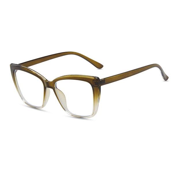 Nya Cat Eye Anti Blått Ljus Läsglasögon För Kvinnor Mode Helbåge Glasögon C3 Gradient Green 0