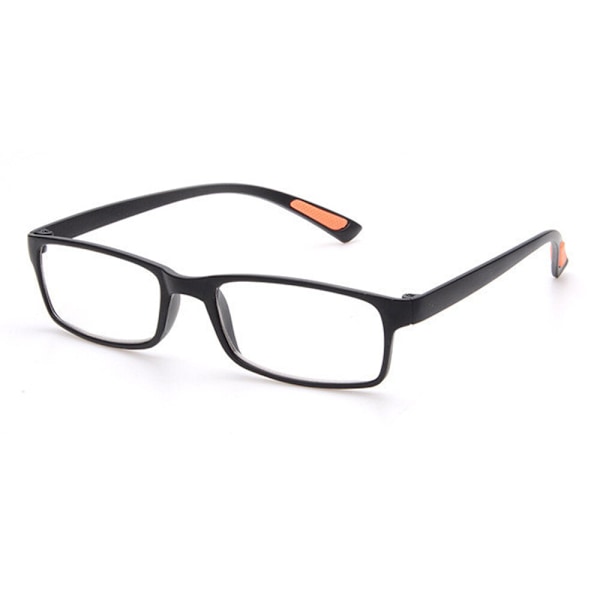 3 st TR90 Läsglasögon Svarta / Bruna Plastbågar +100 +150 till +400 Black +1.50