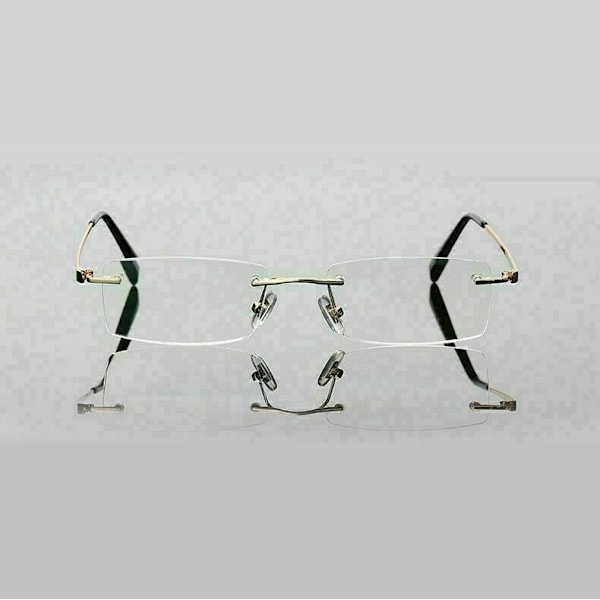 Bågfria läsglasögon Business Readers Lätta Metall Herr +1.0~4.0 +2.50 strength