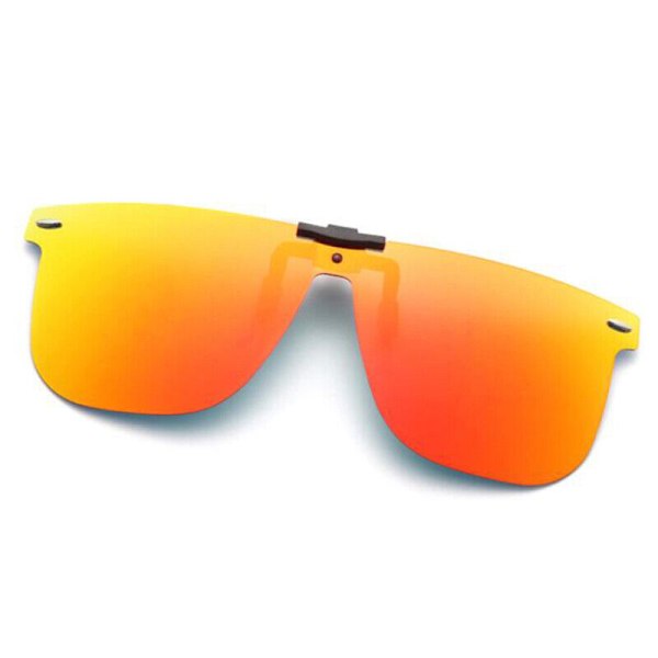 Polariserade Clip On Flip Up Solglasögon Herr Oversize Mörkerseende Körglasögon #1 Photochromic