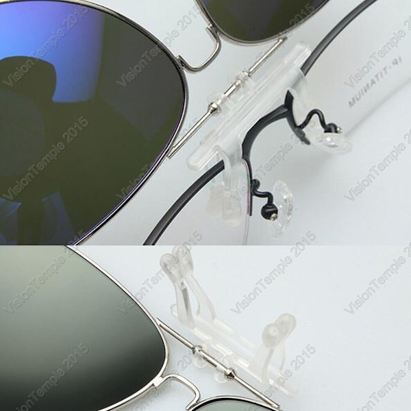 Solglasögon Clip-on Flip-modell Polariserade UV400-linser Körglasögon GRAY