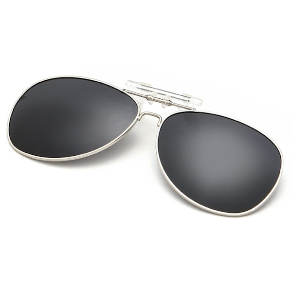 Solglasögon Clip-on Flip-modell Polariserade UV400-linser Körglasögon GRAY