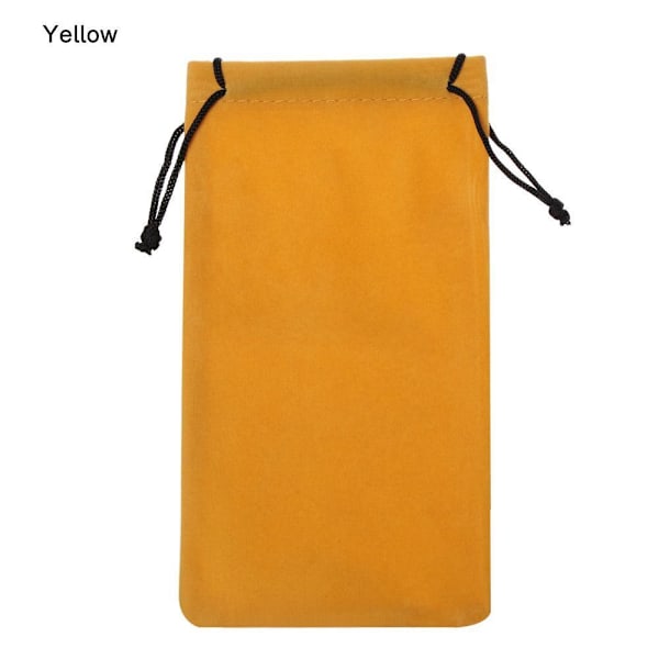 Fodral Solglasögonväska Glasögonduk Väskor Glasögonpåse Dragskopåsar yellow