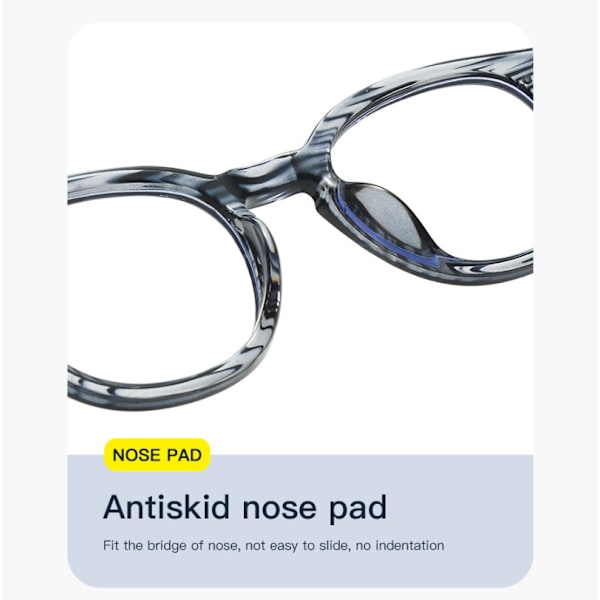 Fashion Oval Anti Blått Ljus Glasögon För Män Kvinnor Klara Linser Glasögonbågar Light Pink