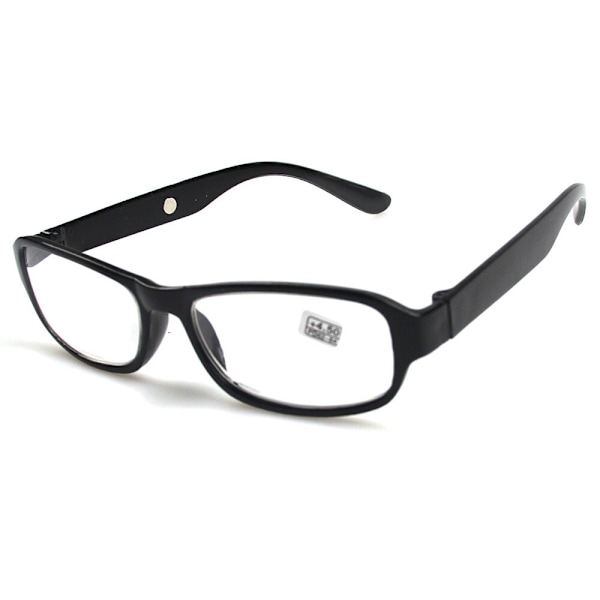 Läskraftiga läsglasögon +4.5 5.0 5.5 6.0 Hög styrka Svart/Röd plastram Black +5.50 strength