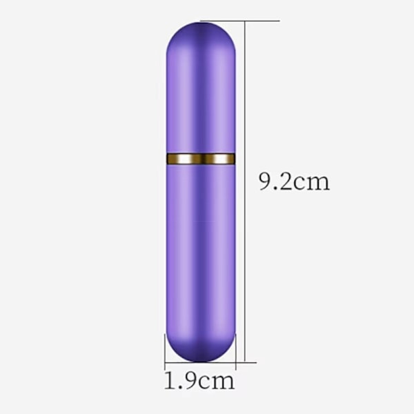 Färgade Aromaterapi Inhalatorer 5ml Tomma Rör För Eterisk Olja Purple