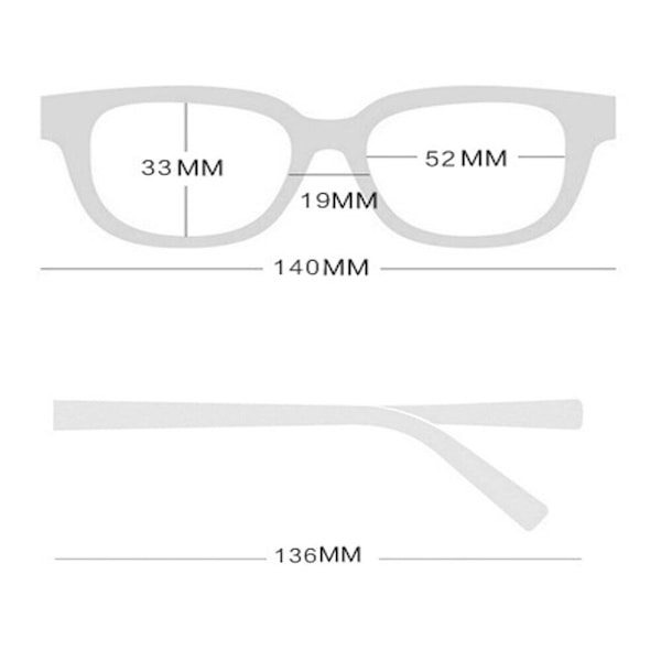 Trendiga läsglasögon för män, svarta plastglasögon +6.50 +7.00 +7.50 +8.00 Black+Blue +8.00