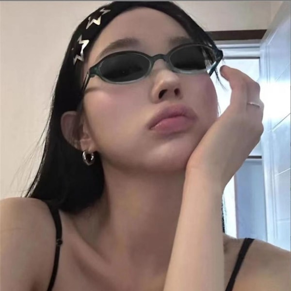 Ögonskydd Y2K Glasögon Ultralätta Datorglasögon Båge Glasögon Kontor Black