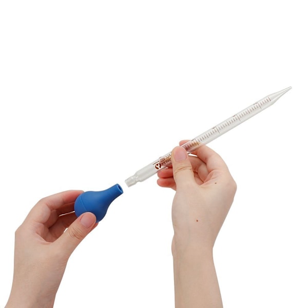 Laboratoriematerial Graderade Pipetter Gummihuvud Vätskeöverföring Glasdroppare 1pc-5ml
