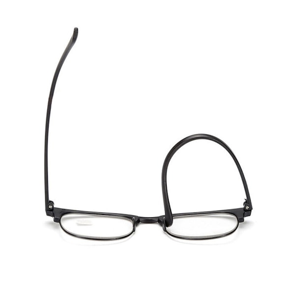2x Läsglasögon Herr Dam TR90 Plast Halvram +1.00 till +4.00 Black +1.50