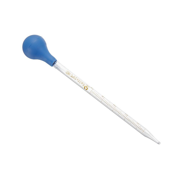 Laboratoriematerial Graderade Pipetter Gummihuvud Vätskeöverföring Glasdroppare 1pc-5ml