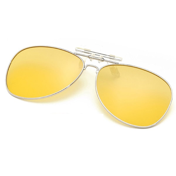 Solglasögon Clip-on Flip-modell Polariserade UV400-linser Körglasögon YELLOW