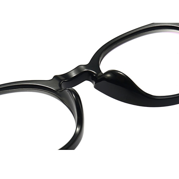 Runda Blåljusblockerande Läsglasögon Retro Presbyopiska Läsare Nya för Män och Kvinnor Black +3.25 strength