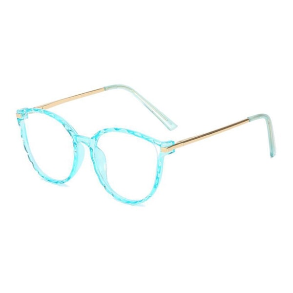 Läsglasögon med Cat Eye-båge i Acetat och Metall för Män och Kvinnor +1.0 1.5 2.0 2.5 ~+6.0 Transparent Blue Green Notes for Left Right Strength