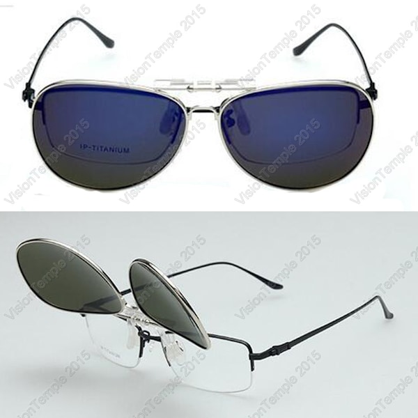 Solglasögon Clip-on Flip-modell Polariserade UV400-linser Körglasögon GRAY