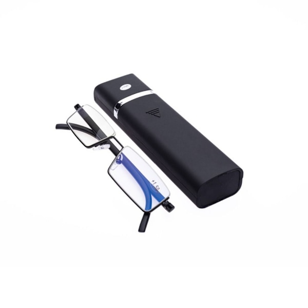 TR PC Halvram Glasögon Metall Anti-Ansträngning Läsglasögon black-125