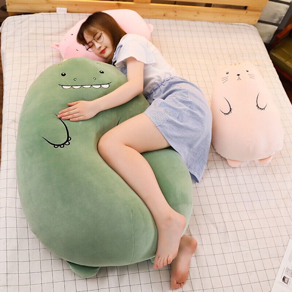 Squishmallows Plyschleksak Kawaii Djur Enhörning Dinosaurie Björn Mjuk Stor Julgåva Dinosaur 50CM