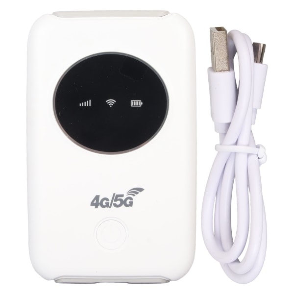 4G LTE USB WiFi-modem - 300 Mbps upplåst 5G WiFi med SIM-kortplats - Inbyggd 3200 mAh bärbar trådlös router