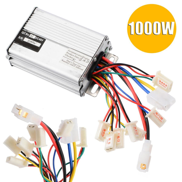 48V 1000W borstad regulator för elcyklar - E-Bike Scooter Motor Brush Speed Controller - Hög prestanda [XC]