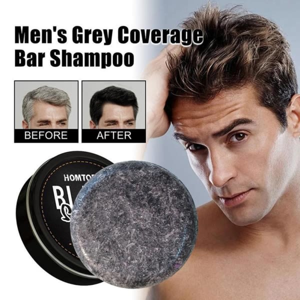 TG SoapCover, grå hårtäckande tvål, hår mörkare komprimerad Så boxpackad 50g