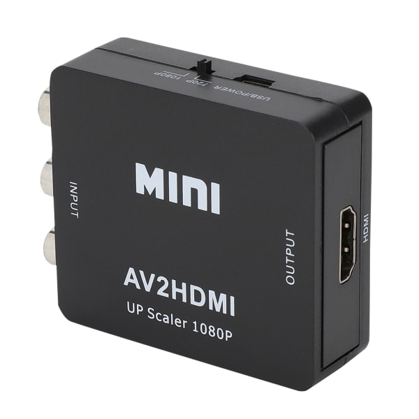 1080P USB-driven AV till HDMI-videokonverter - HD-konverter för digitalboxar, DVD, VCD, spelkonsoler