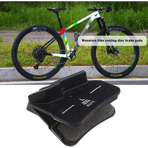 1 par Resin Bromsklossar N03A Mountainbike Skivbromsklossar Kompatibel med Shimano BR-M9120(XTR) BR-M8120(XT) BR-M7120(SLX) Svart