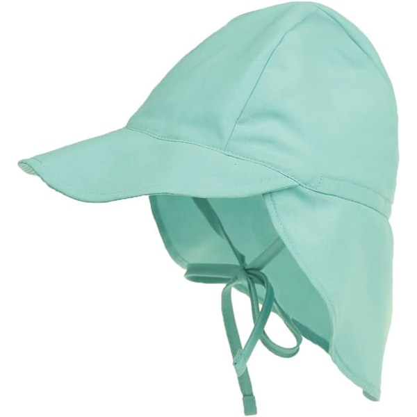 Baby solhatt med nackskydd, UPF fiskeklaff strandmössa för pojkar, hopfällbar sommarhatt, 3M-5Y