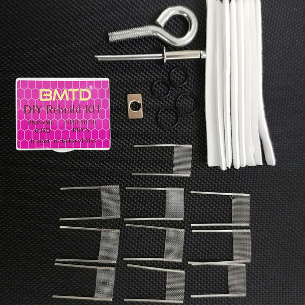 10 st Mesh Coil för PNP-VM6 NI80 Mesh Coil 0,15Ω Resistance DIY Rose red 10st