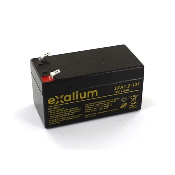 Batteri bly Exalium 12V 1.2Ah EXA1.2-12T
