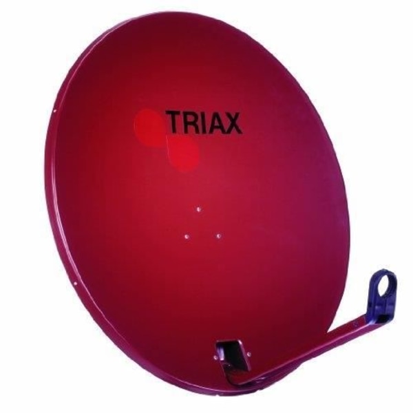 Satellitantenn - TRIAX - TDA 64 R-1 - Förstärkning 35,8 dBi - Diameter 640 mm - Färg Röd Röd