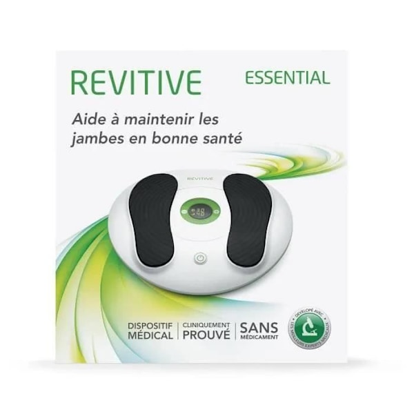 Revitive Essential verenkierron stimulaattori lievittää raskaita ja kipeitä jalkoja