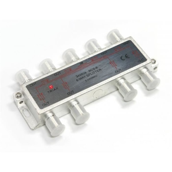 Triax satellitsplitter 17 dB / 5-2400 MHz - 8