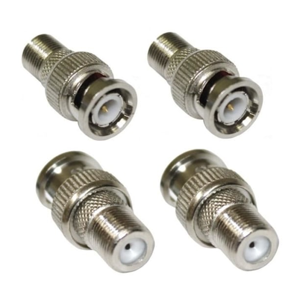4 BNC adaptere - F stik