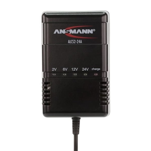 Automatisk laddare - ANSMANN - ALCS 2-24A - 2V 6V 12V 24V - Alligatorklämmor - Batteritestare