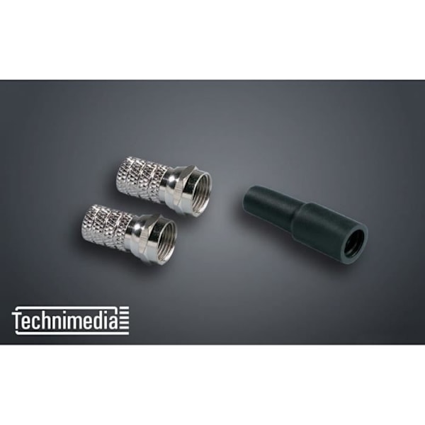 TECHNIMEDIA 2 kpl "F" 7 mm kierretulppia + 1 tiivisteholkki Grå