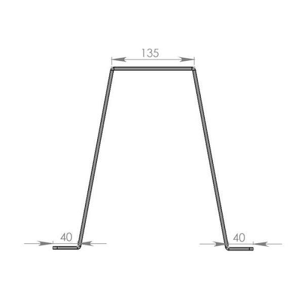 V väggmontering - HD LINE - Antennmast - Offset 30 cm - Djup 300 mm