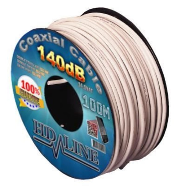 KOAKSIAALKAAPELI 140 dB PRO 100M HD-LINE - 100 % KUPARIA