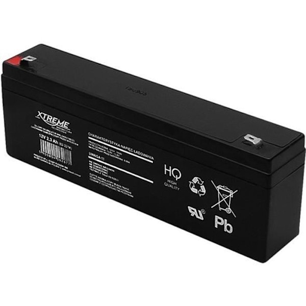 Genopladeligt gelbatteri 12V 2,3Ah - XTREME - vedligeholdelsesfrit