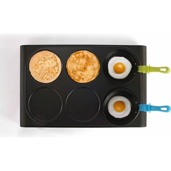 Elektrisk crepemaskine - LIVOO - DOM200 - 6 personer - Non-stick - Sort Svart