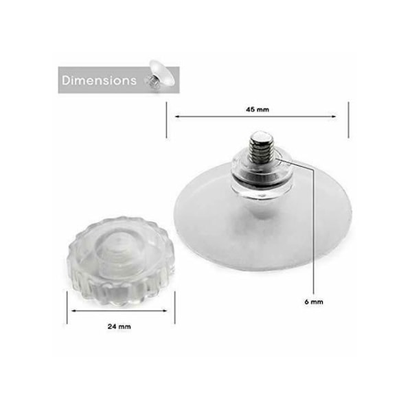 Suction cups - MOBIL TV - OmniPro Plus - 4-pack - UHF antenna - Vit white