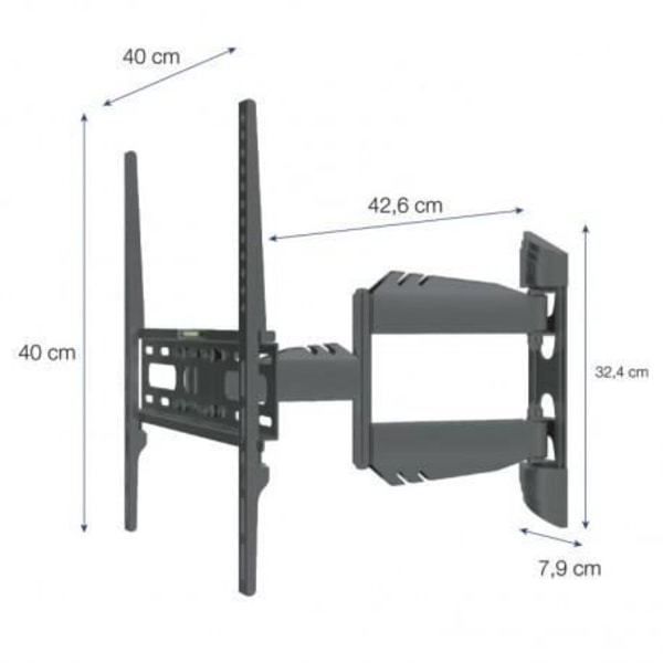 SEDEA kääntyvä ja kallistettava TV-seinäteline 80-127 cm televisiolle