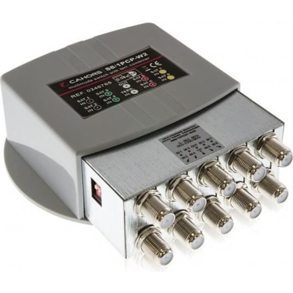 Cahors VCOM 801T DiSEqC switch 8 SAT indgange + 1 TERR indgang / 1 udgang