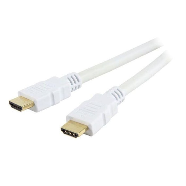 HDMI 1.3 uros-uros -kaapeli (valkoinen, kullattu)