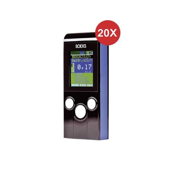 Pakke 20 Nukleare radioaktivitetsdetektorer Geiger Counter Radiometer Dosimeter - Soeks 01M - Gamma Beta X Ray ALAR måling