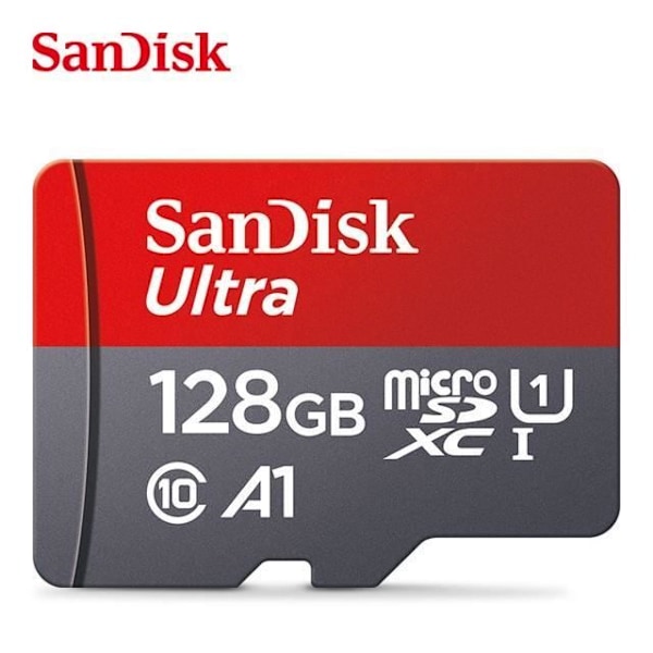 SanDisk 128 GB Micro TF SD-kort - Klass 10 - Läshastighet upp till 120 MB/s