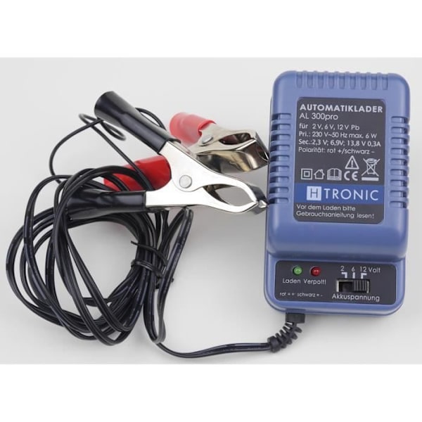 Lyijyakkulaturi 1248217 AL-300 PRO 2V, 6V, 12V, I-U-lataus lyijyhappo-, lyijy-geeli- ja lyijyakuille