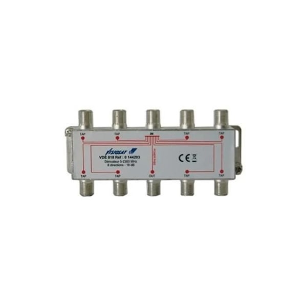 Vakiovaihdin VDE 818 8 suunnalla - 18dB 144203