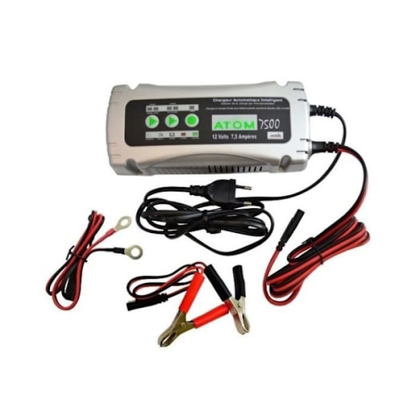 ATOM 7500 12 VOLTS - 7,5 En intelligent automatisk oplader