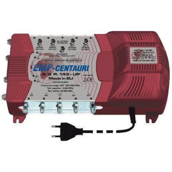 EMP MS5/8PIU-4 5-input 8-output strømskinnekontakt med strømkabel
